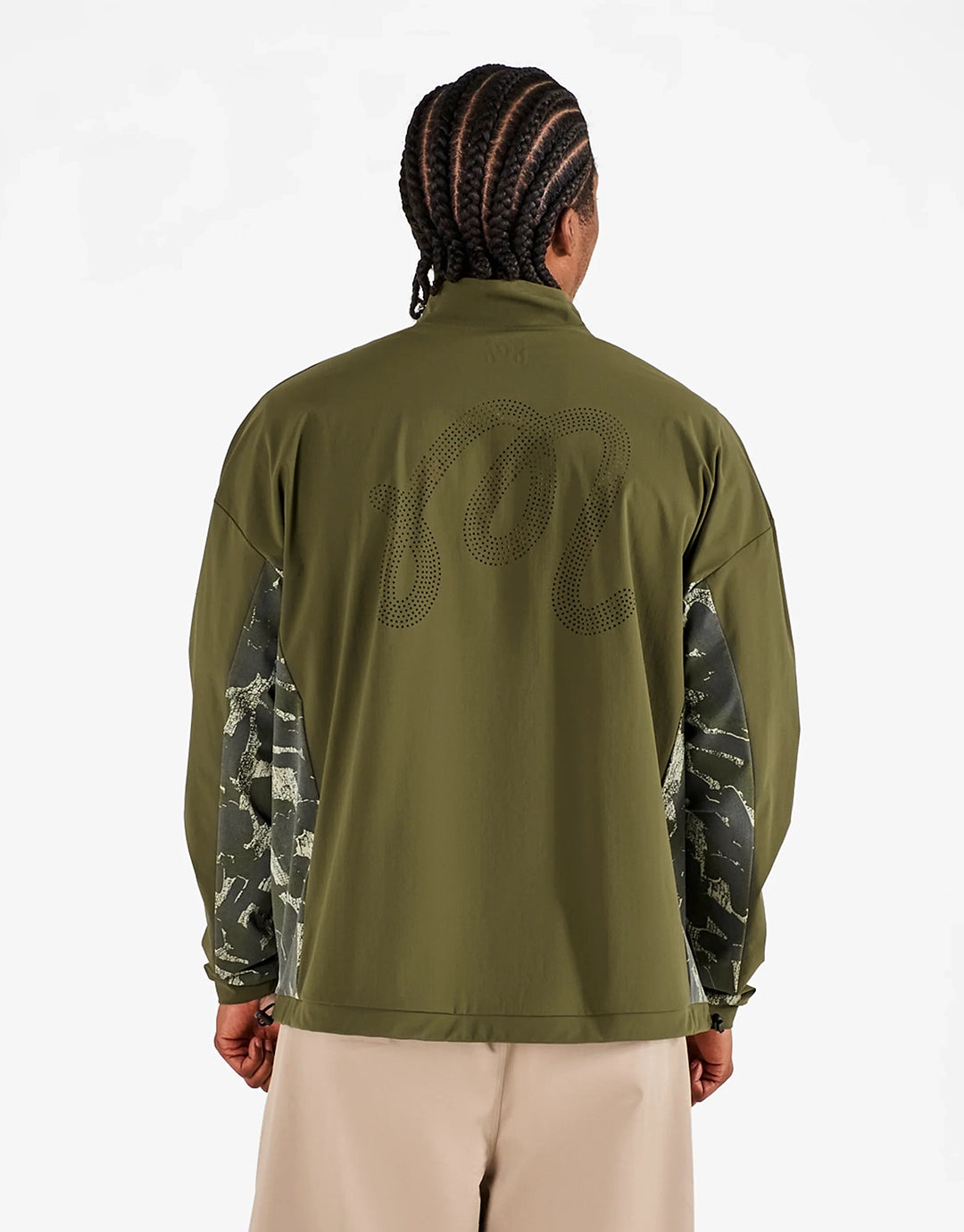 Tour Divot Performance Shell Jacket - Bark Camo by Malbon - view 2