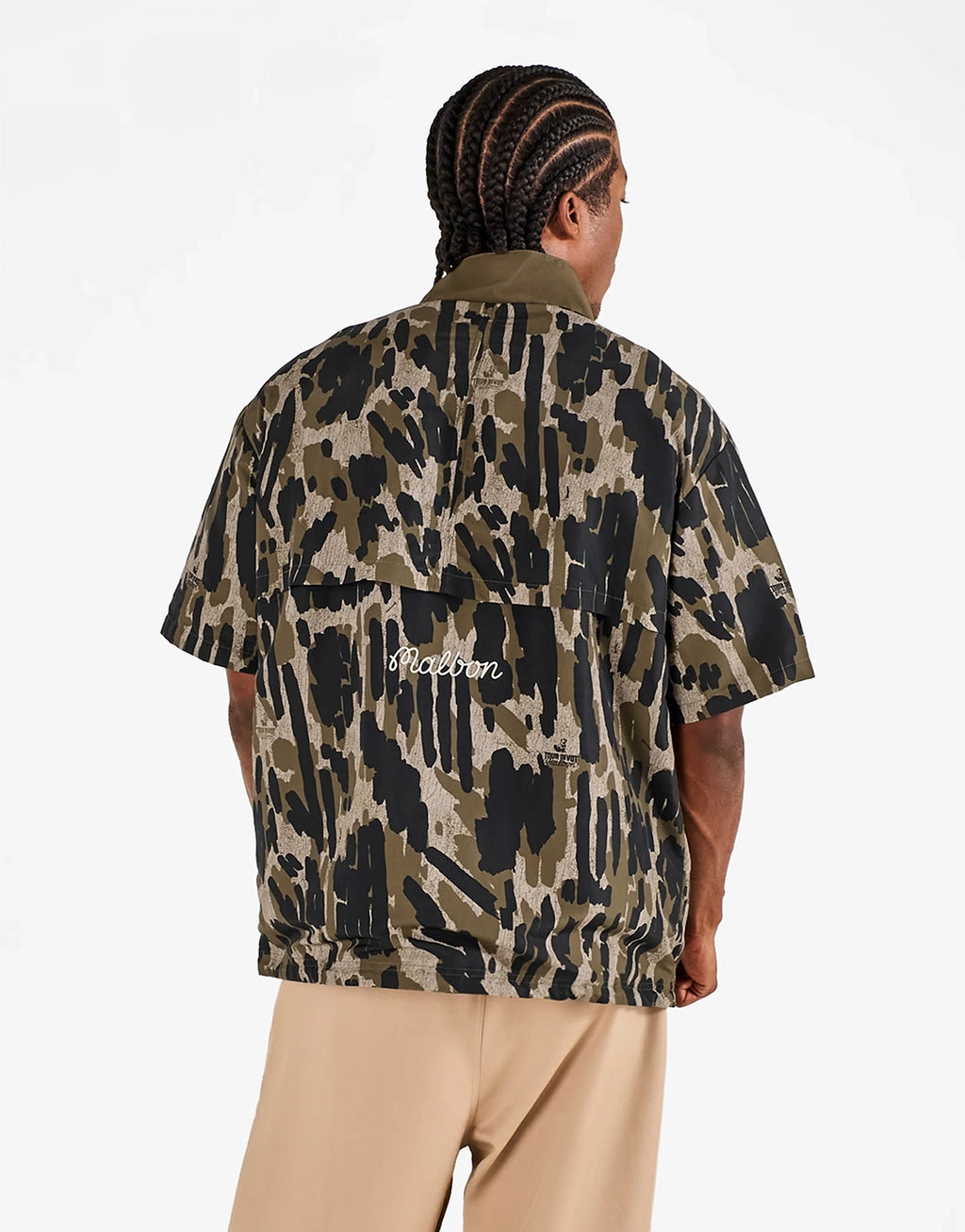 Tour Divot Windshirt - Bark Camo by Malbon - view 2