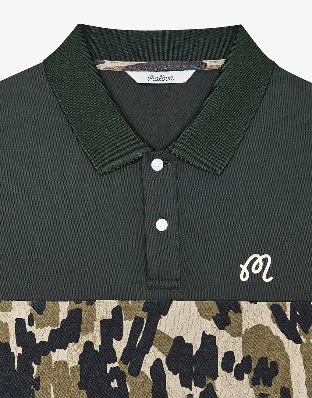 Tour Divot Polo Shirt - Bark Camo by Malbon - view 4