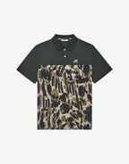 Tour Divot Polo Shirt - Bark Camo by Malbon - view 5