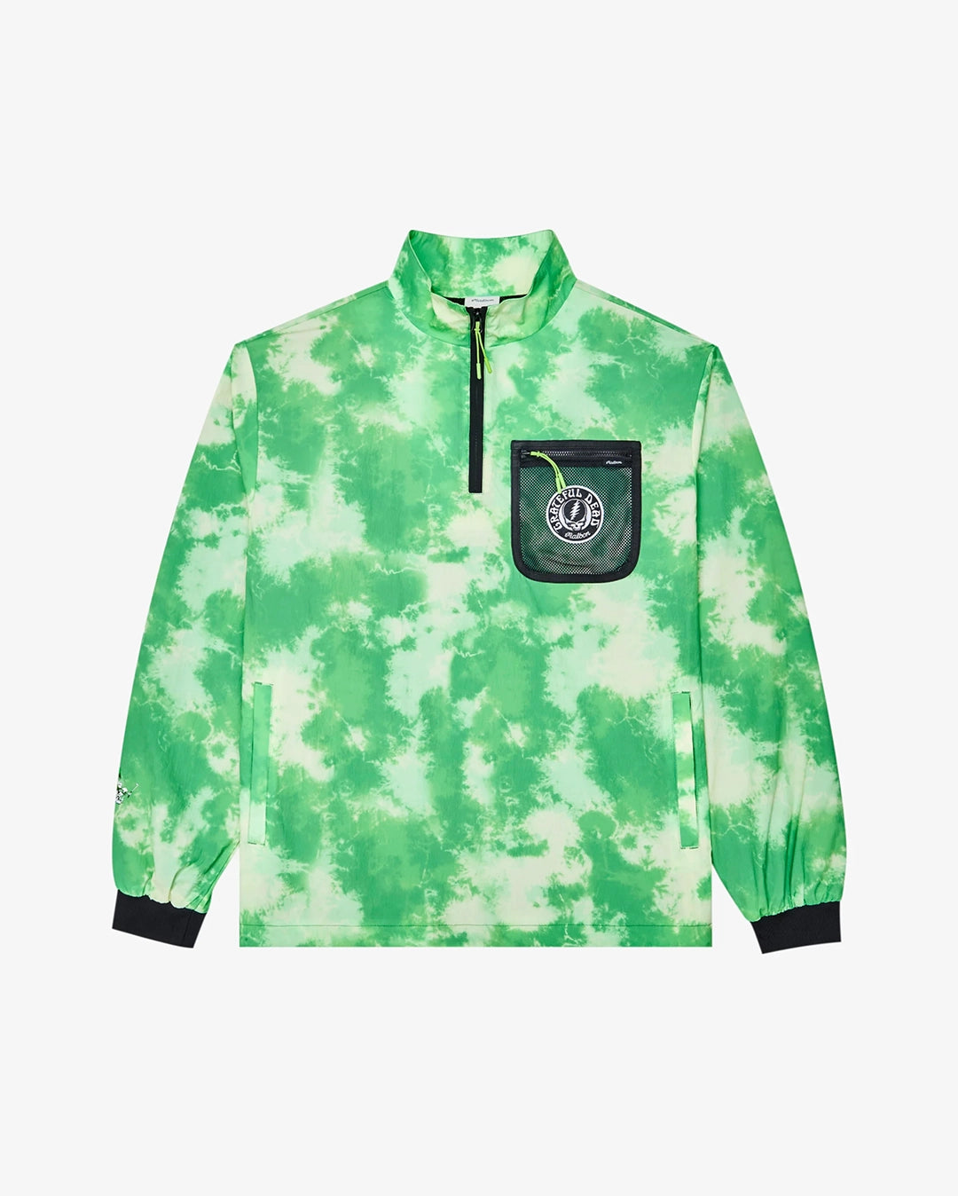 Grateful Dead Cascade Windshirt - Green Tie Dye