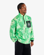 Grateful Dead Cascade Windshirt - Green Tie Dye by Malbon