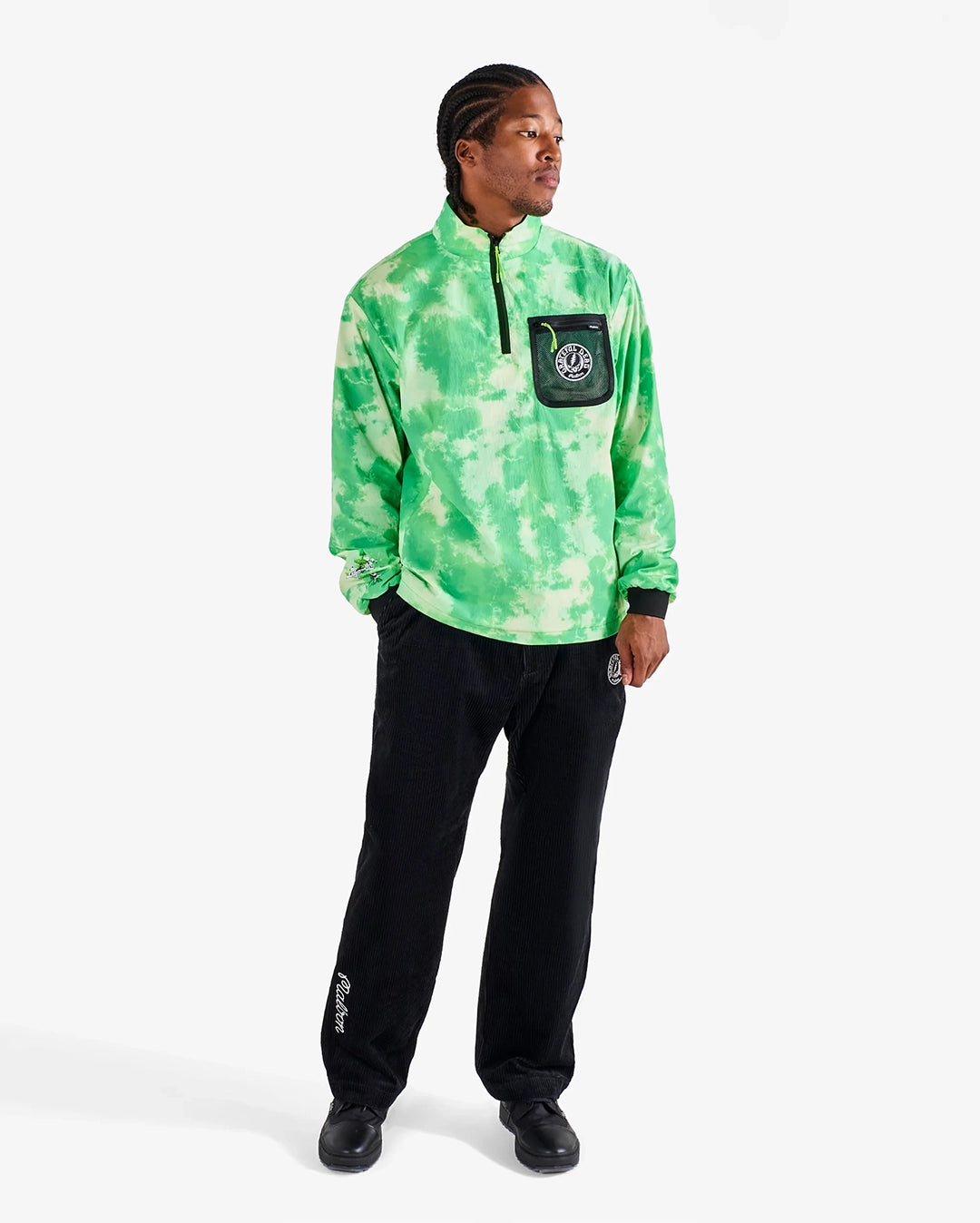 Grateful Dead Cascade Windshirt - Green Tie Dye