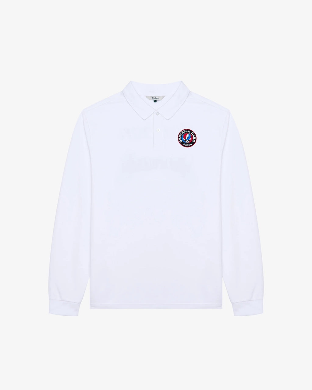 Grateful Dead Stealie Polo - White by Malbon - view 4