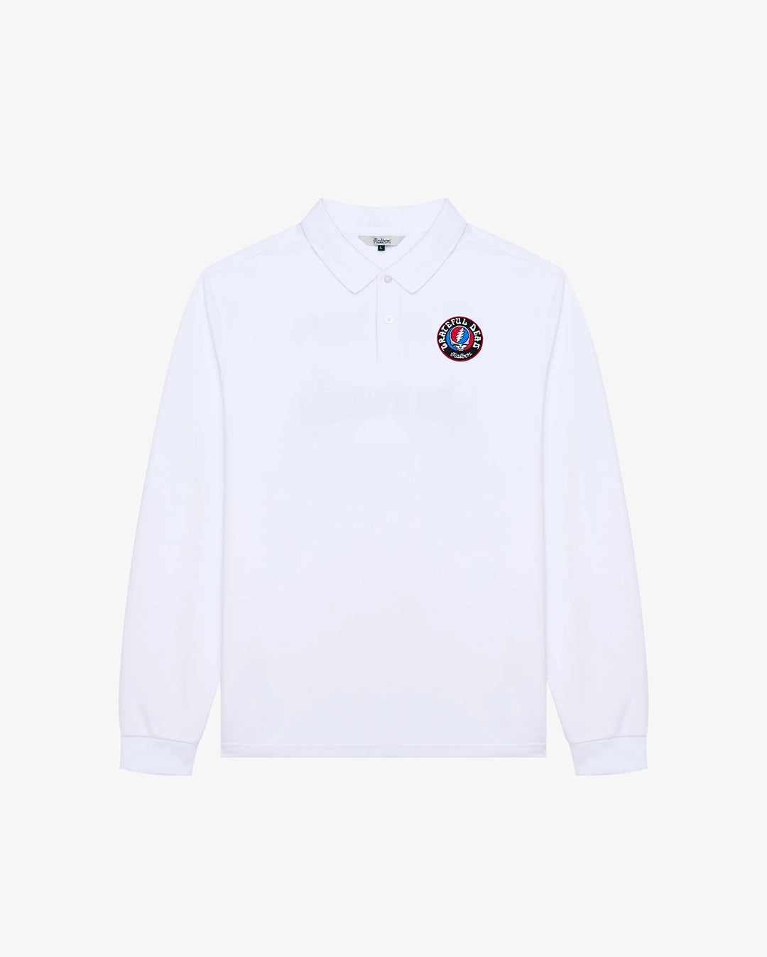 Grateful Dead Stealie Polo - White by Malbon - view 4
