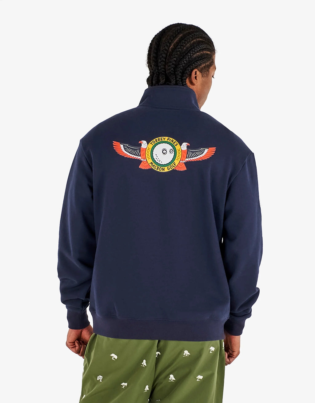 Torrey Pines Sweatshirt - Baritone Blue by Malbon - view 3