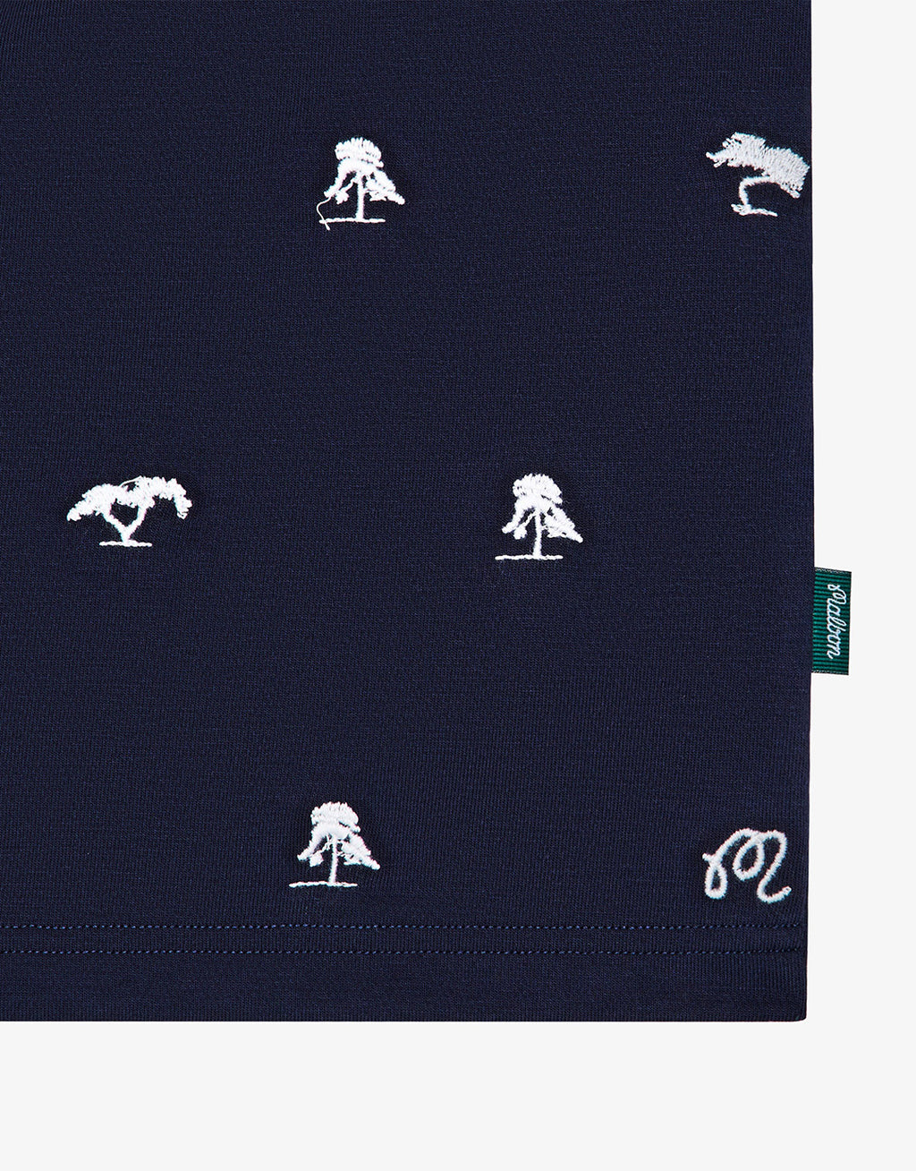 Torrey Pines Polo Shirt - Baritone Blue by Malbon - view 4