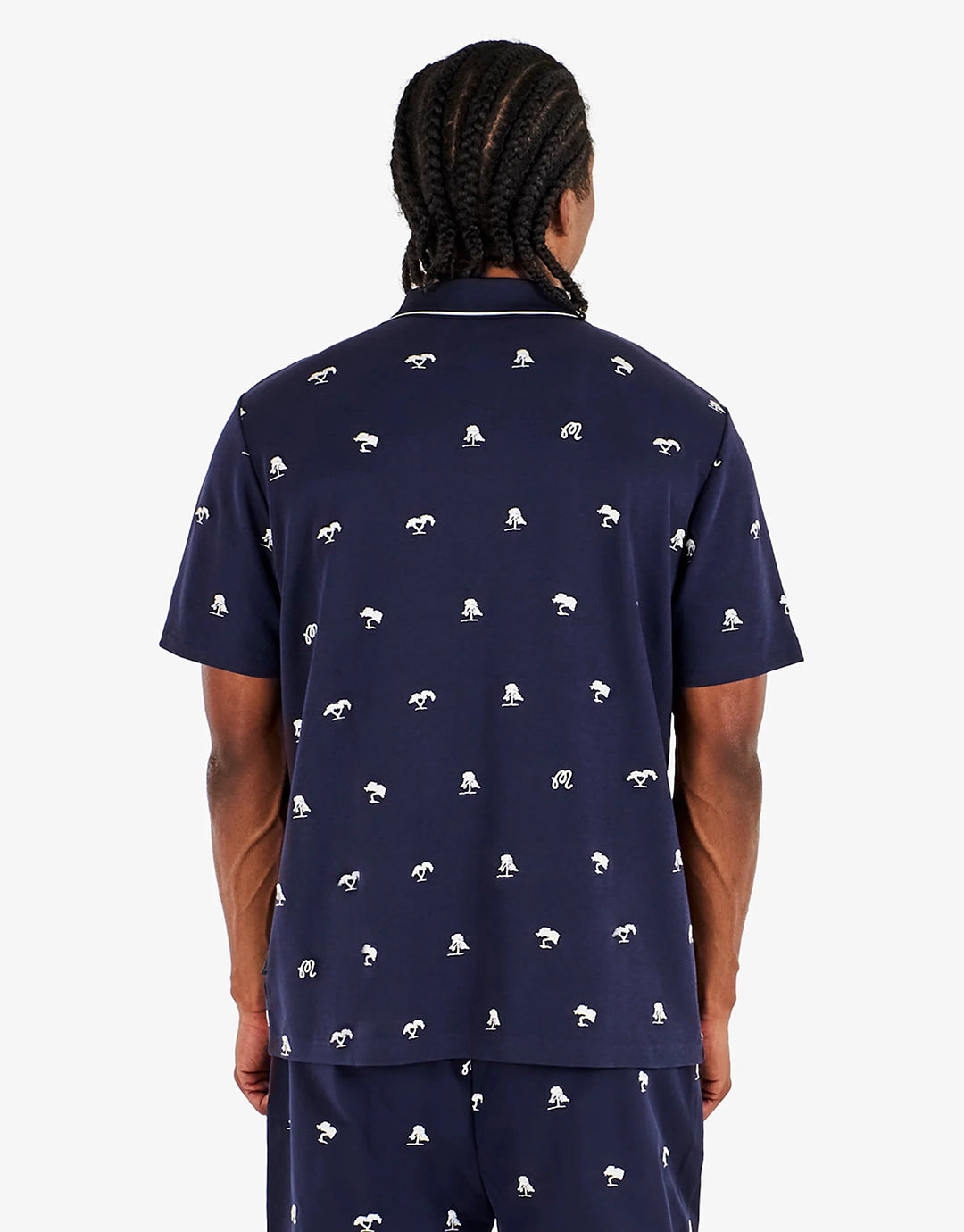 Torrey Pines Polo Shirt - Baritone Blue by Malbon - view 2