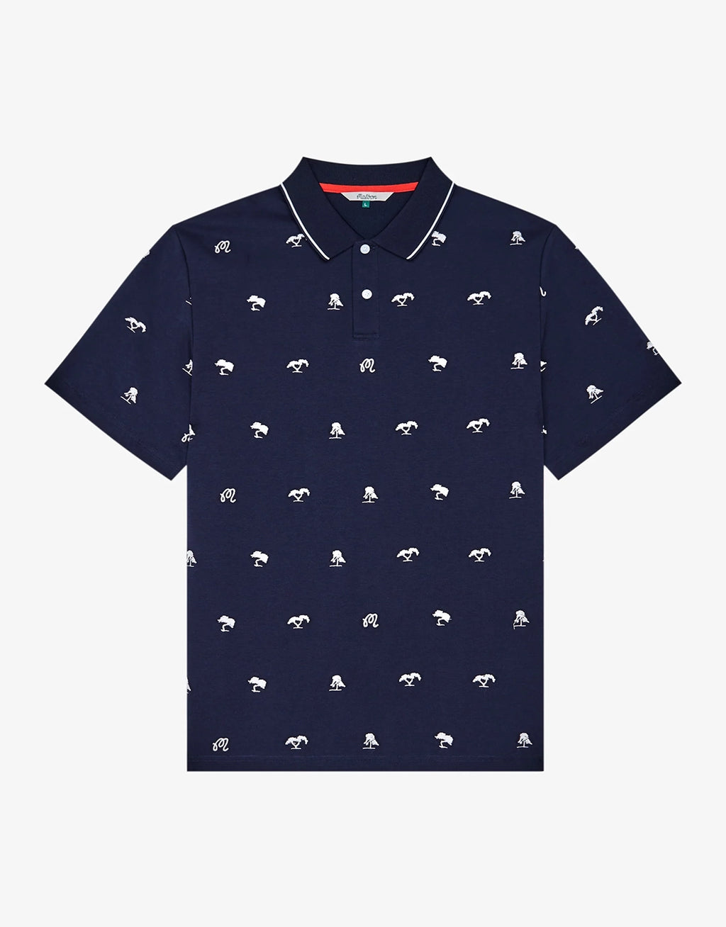 Torrey Pines Polo Shirt - Baritone Blue by Malbon - view 5