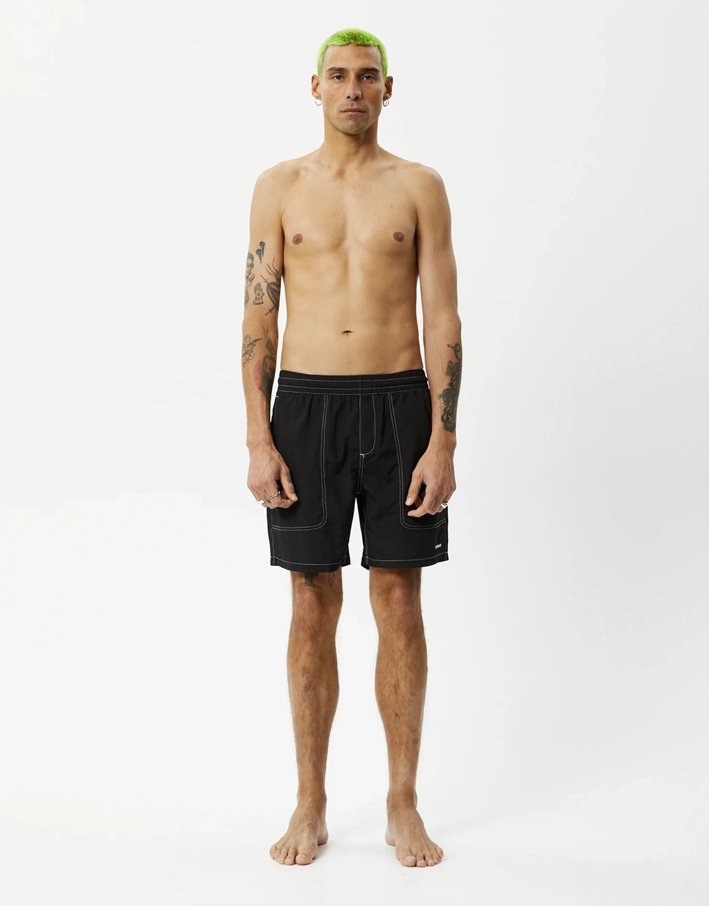 Baywatch 18" Swim Shorts - Black