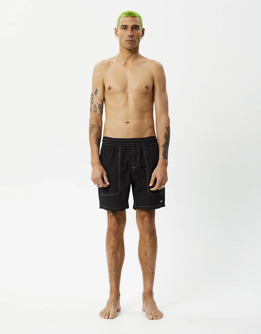 Baywatch 18" Swim Shorts - Black