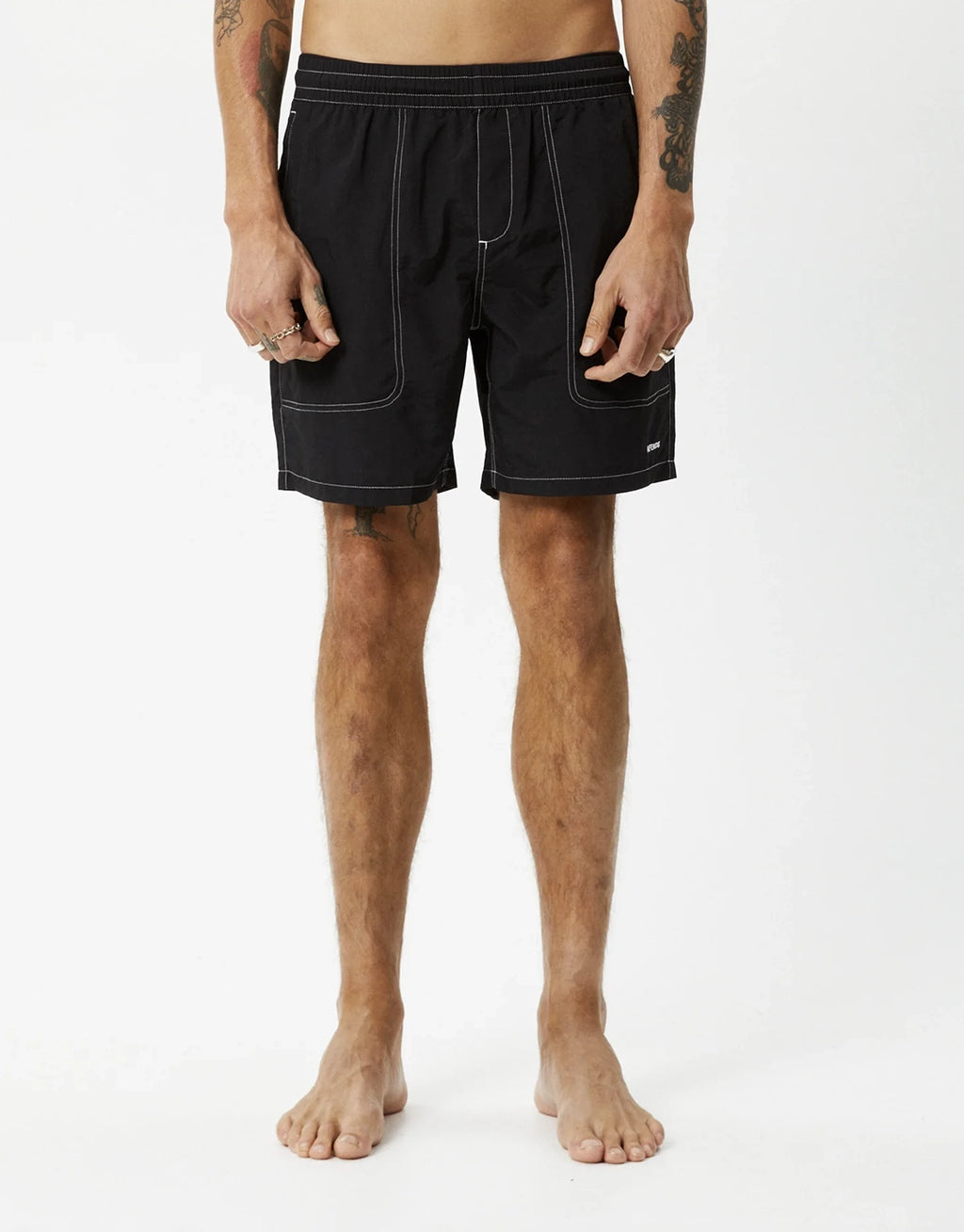 Baywatch 18" Swim Shorts - Black