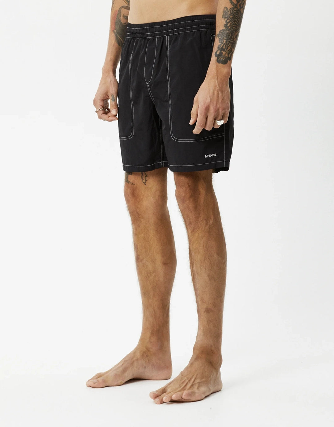 Baywatch 18" Swim Shorts - Black