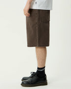 Lil C Denim Baggy Fit Short 22 Inch - Washed Coffee by Afends - view 4