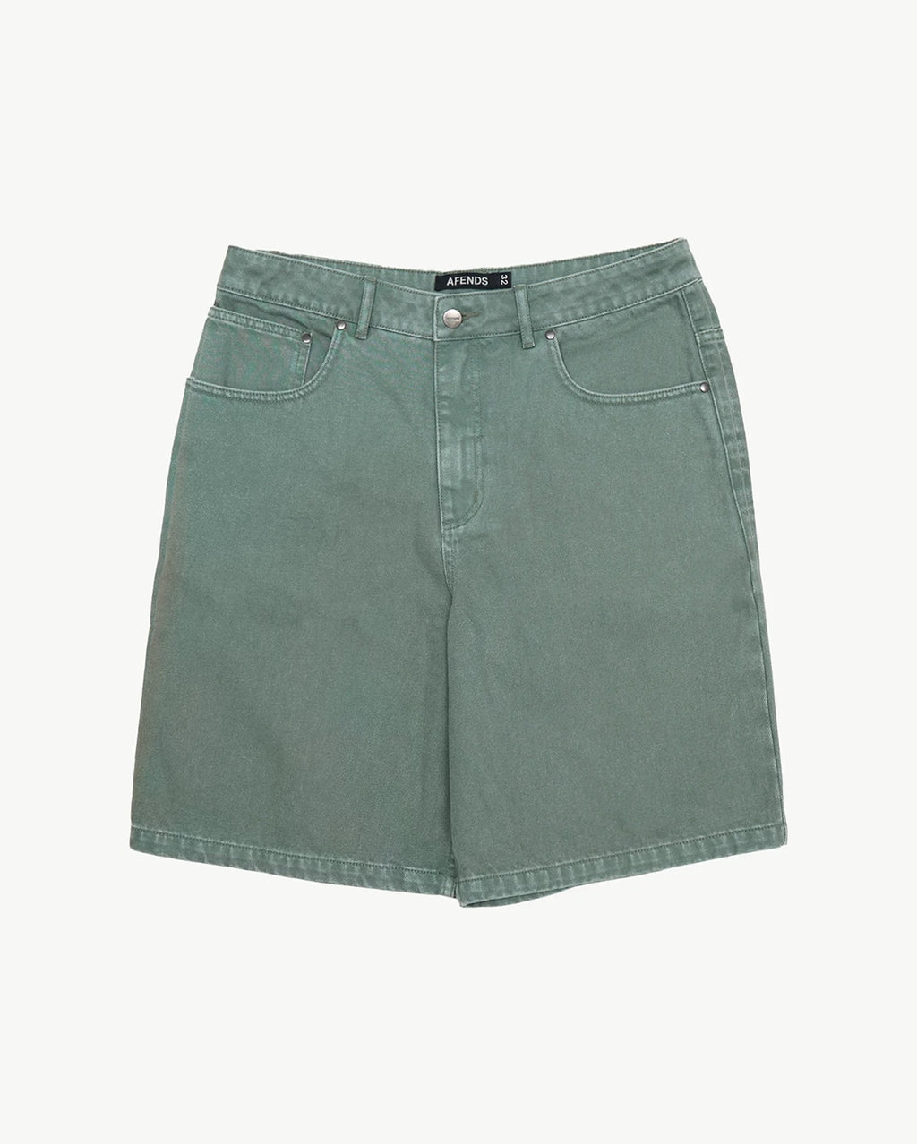 Lil C Denim Baggy Fit Short 22 Inch - Washed Sycamore by Afends - view 8