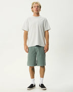 Lil C Denim Baggy Fit Short 22 Inch - Washed Sycamore by Afends - view 3