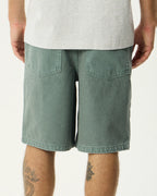 Lil C Denim Baggy Fit Short 22 Inch - Washed Sycamore by Afends - view 5