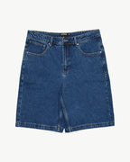 Lil C Denim Baggy 20" Shorts - Authentic Blue by Afends - view 2