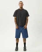 Lil C Denim Baggy 20" Shorts - Authentic Blue by Afends - view 3