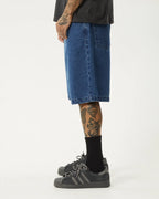 Lil C Denim Baggy 20" Shorts - Authentic Blue by Afends - view 5
