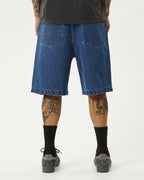 Lil C Denim Baggy 20" Shorts - Authentic Blue by Afends - view 6