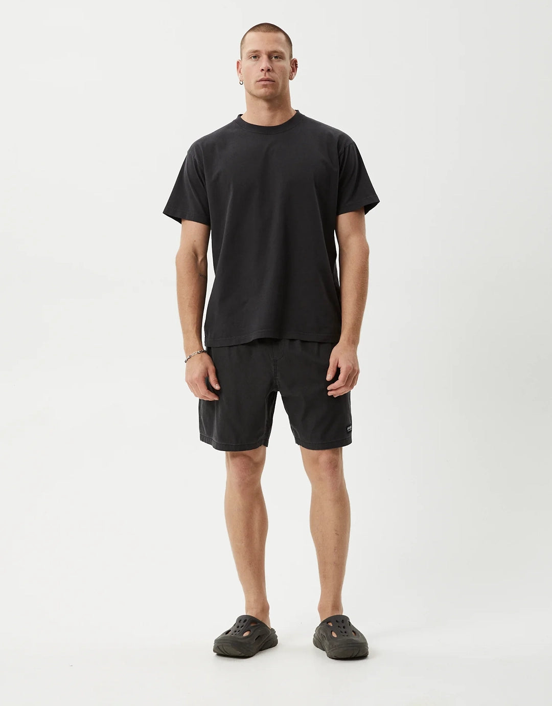 The Dopamine 18" Swim Shorts - Black Acid Wash