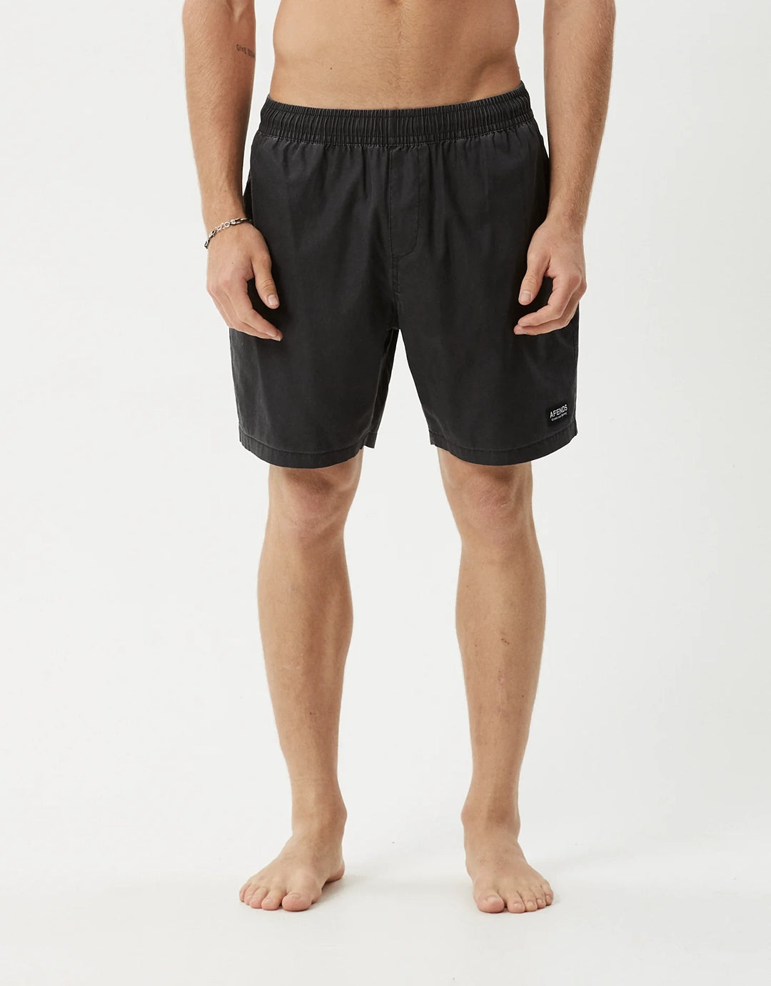 The Dopamine 18" Swim Shorts - Black Acid Wash