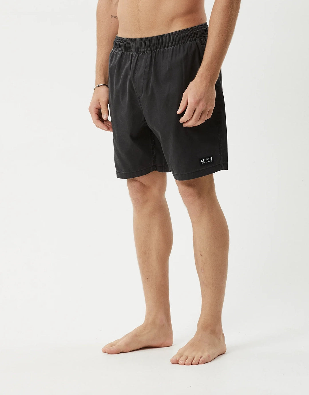 The Dopamine 18" Swim Shorts - Black Acid Wash