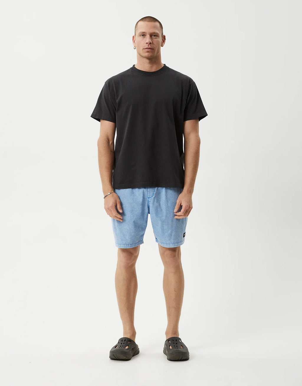 The Dopamine 18" Swim Shorts - Blue Acid Wash