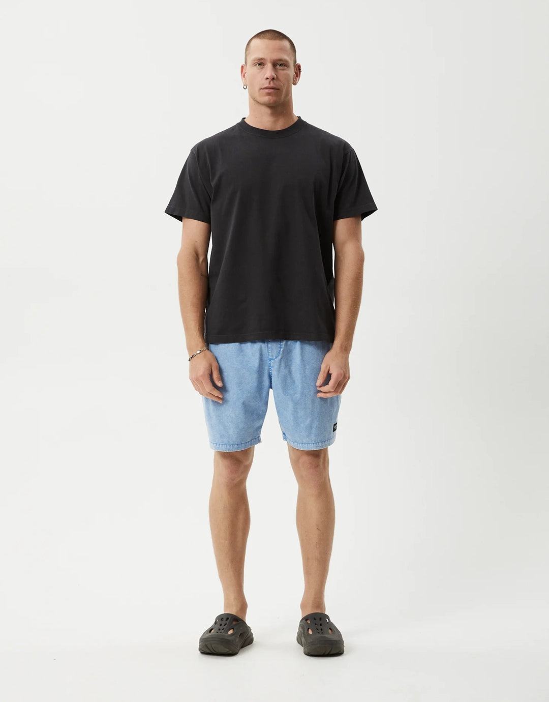 The Dopamine 18" Swim Shorts - Blue Acid Wash