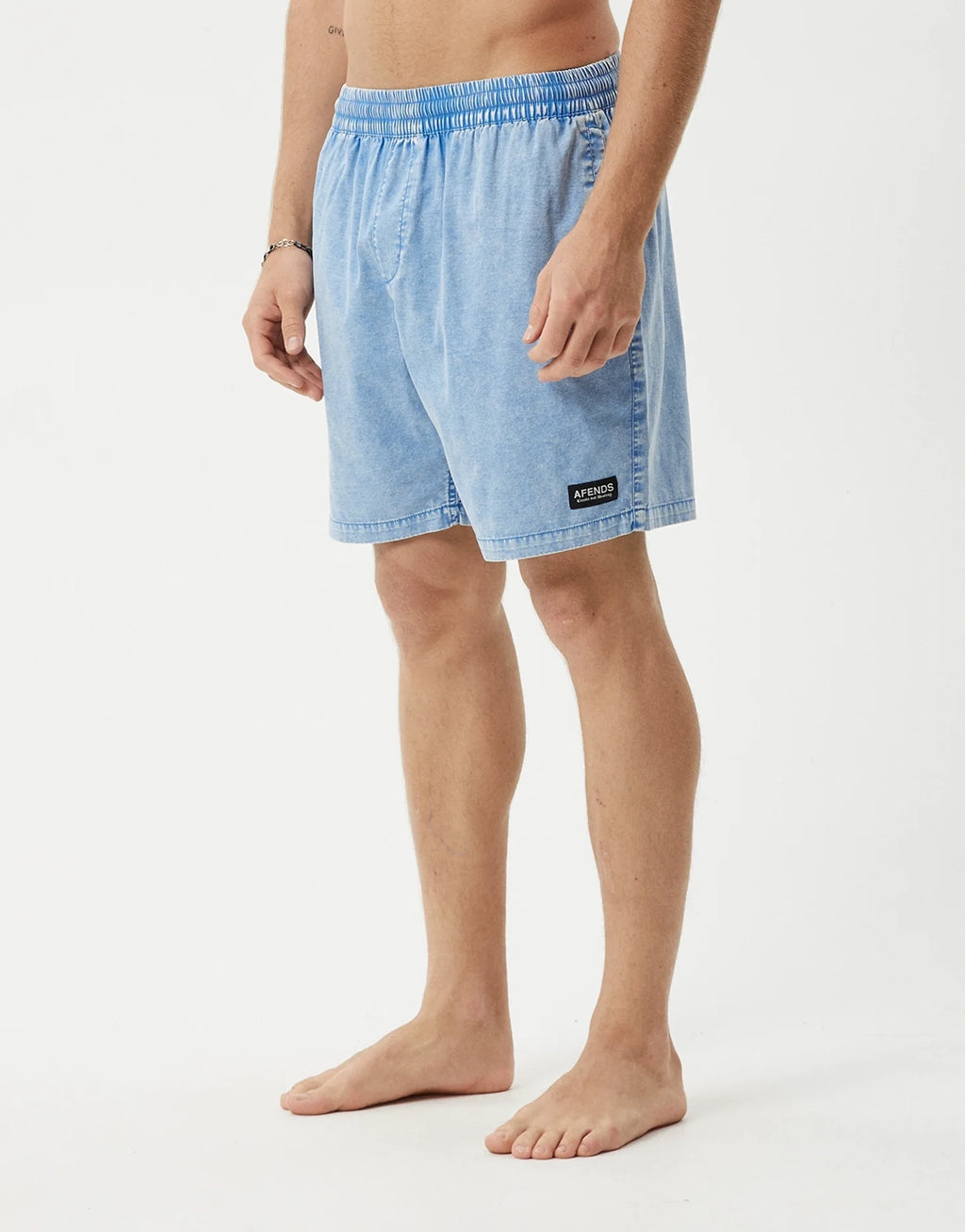 The Dopamine 18" Swim Shorts - Blue Acid Wash