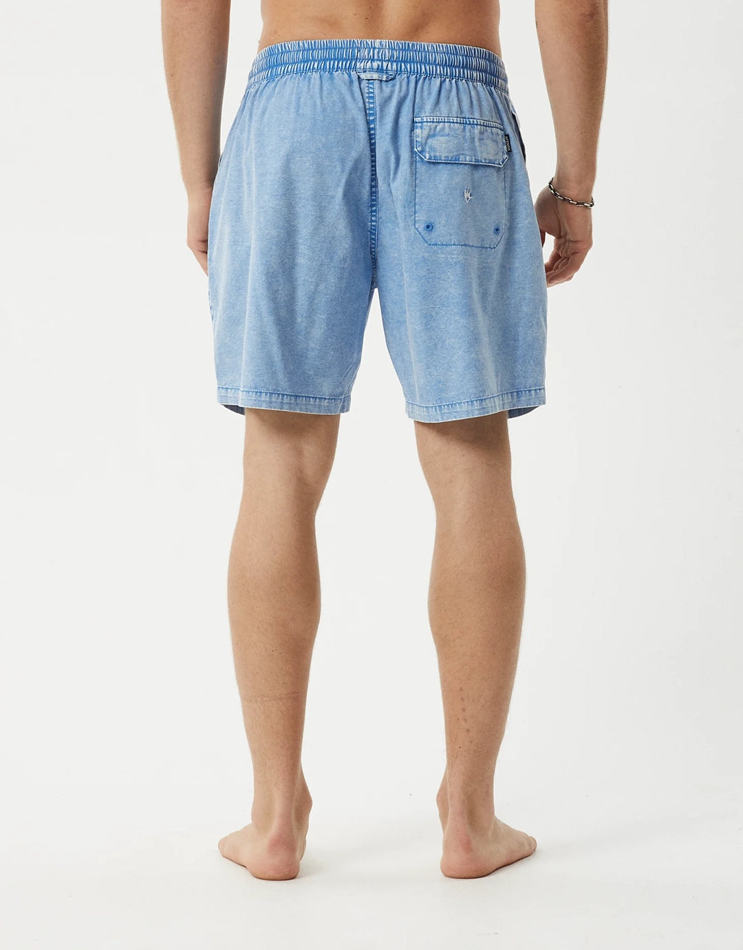 The Dopamine 18" Swim Shorts - Blue Acid Wash