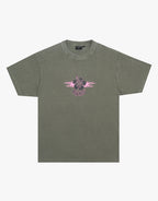 Wiped Out Boxy T-Shirt - Washed Sycamore by Afends - view 7