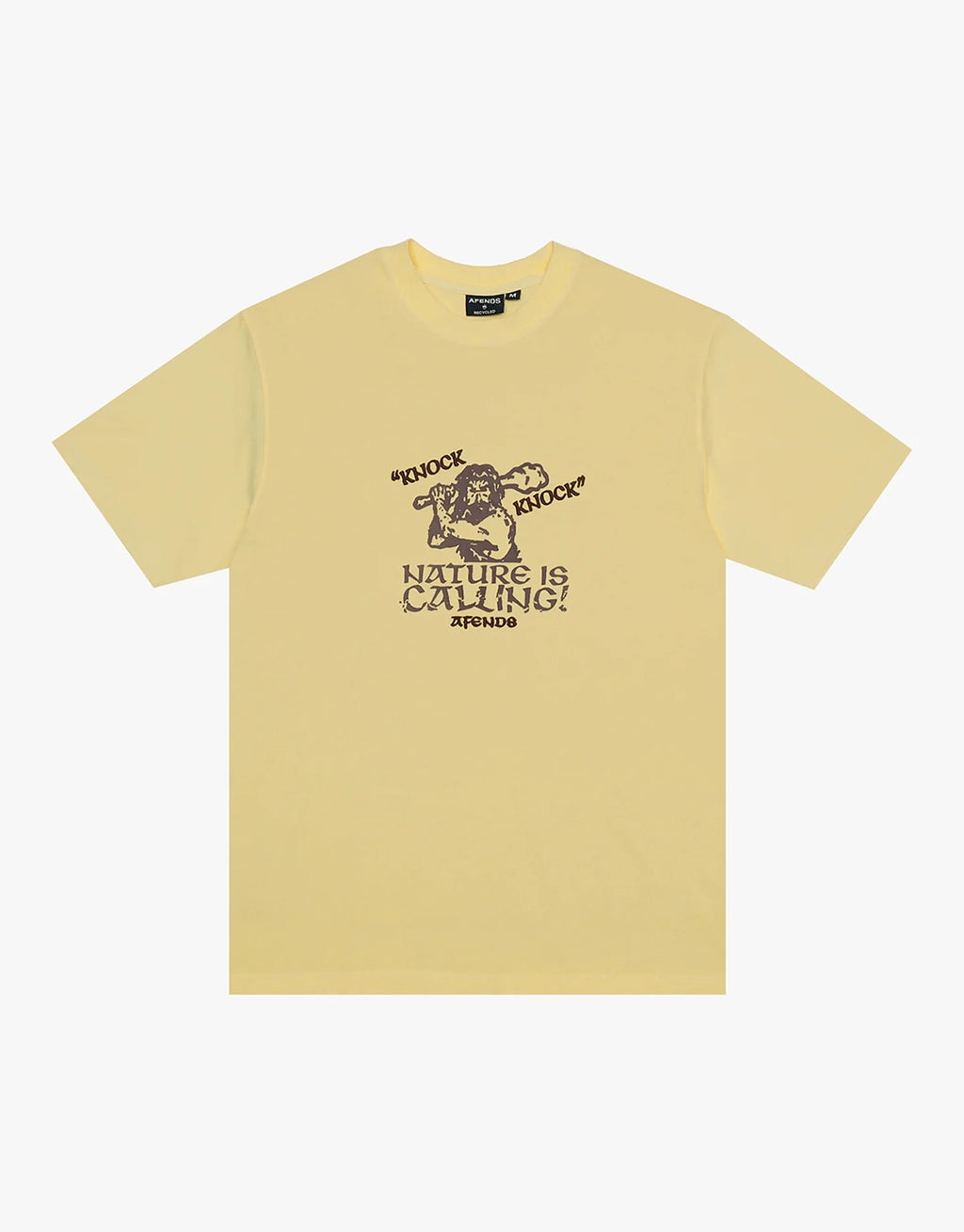 Knock Knock Retro T-Shirt - Washed Lemon