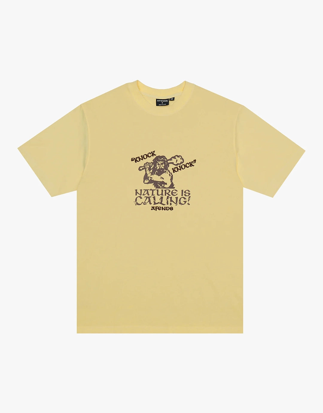 Knock Knock Retro T-Shirt - Washed Lemon