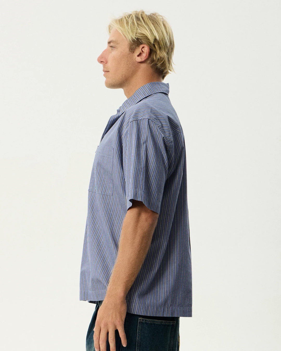 Shipwreck Stripe Short Sleeve Shirt - Marlin