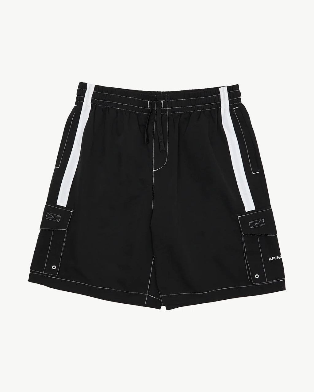 House Related 20" Cargo Swim ShortS - Black by Afends - view 2