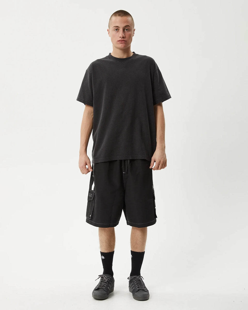 House Related 20" Cargo Swim ShortS - Black by Afends - view 3