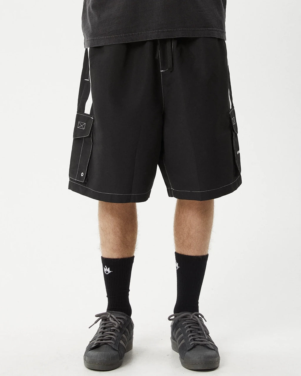 House Related 20" Cargo Swim ShortS - Black by Afends - view 4