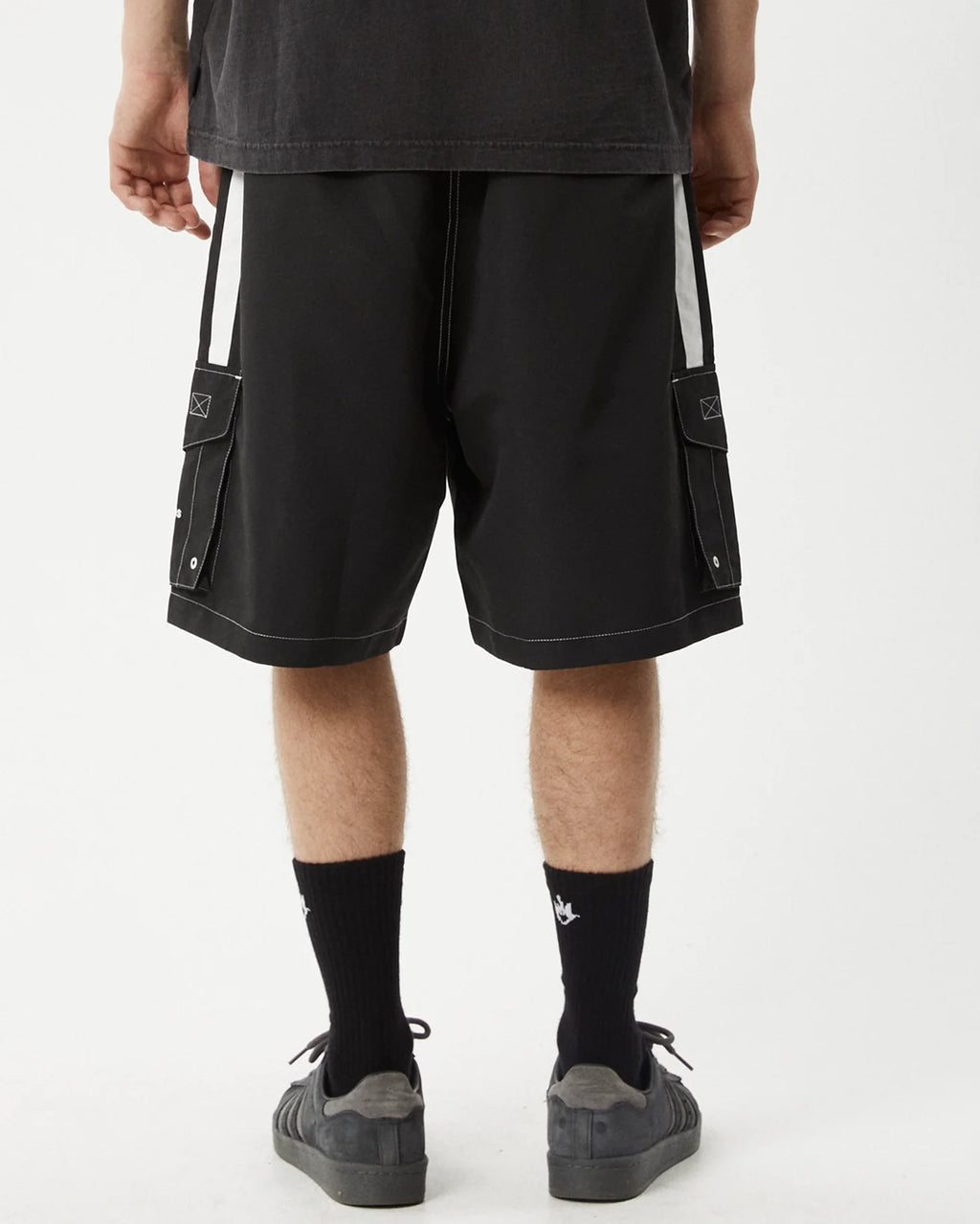 House Related 20" Cargo Swim ShortS - Black by Afends - view 7