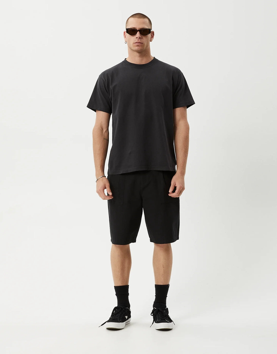 Glider 22" Pleated Shorts - Black