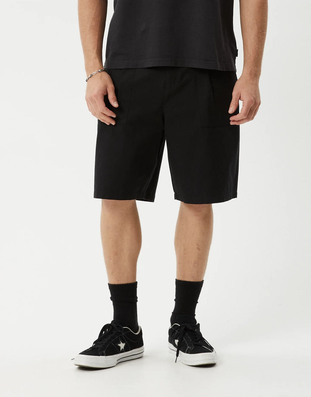 Glider 22" Pleated Shorts - Black