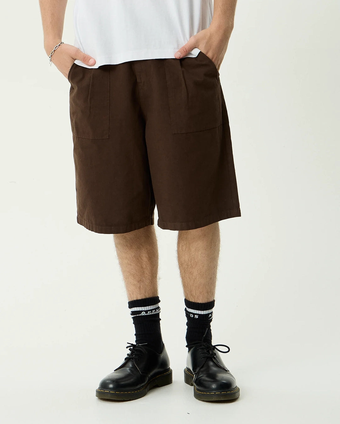 Glider 22" Pleated Shorts - Coffee by Afends