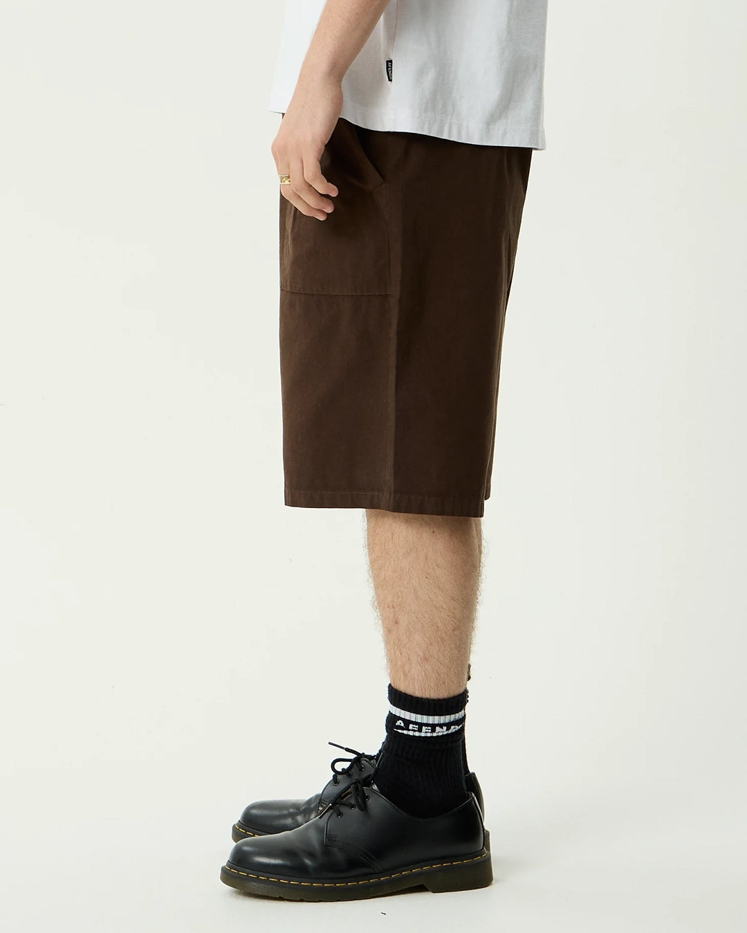 Glider 22" Pleated Shorts - Coffee by Afends - view 4