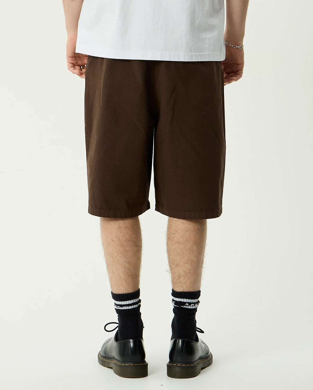 Glider 22" Pleated Shorts - Coffee by Afends - view 5