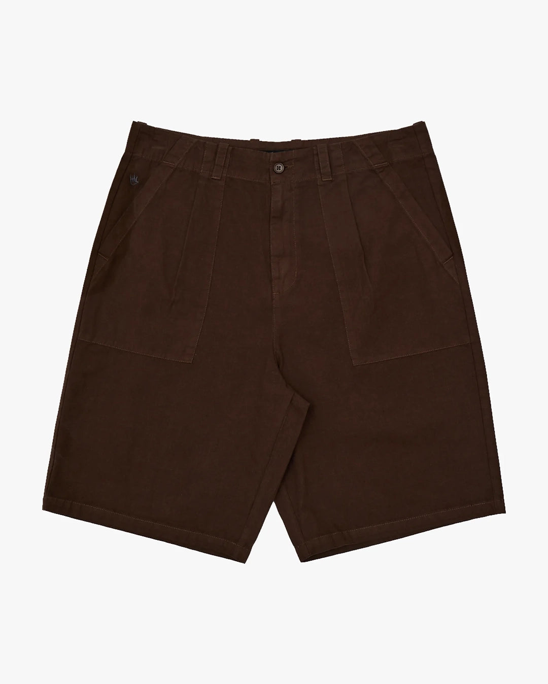 Glider 22" Pleated Shorts - Coffee by Afends - view 7