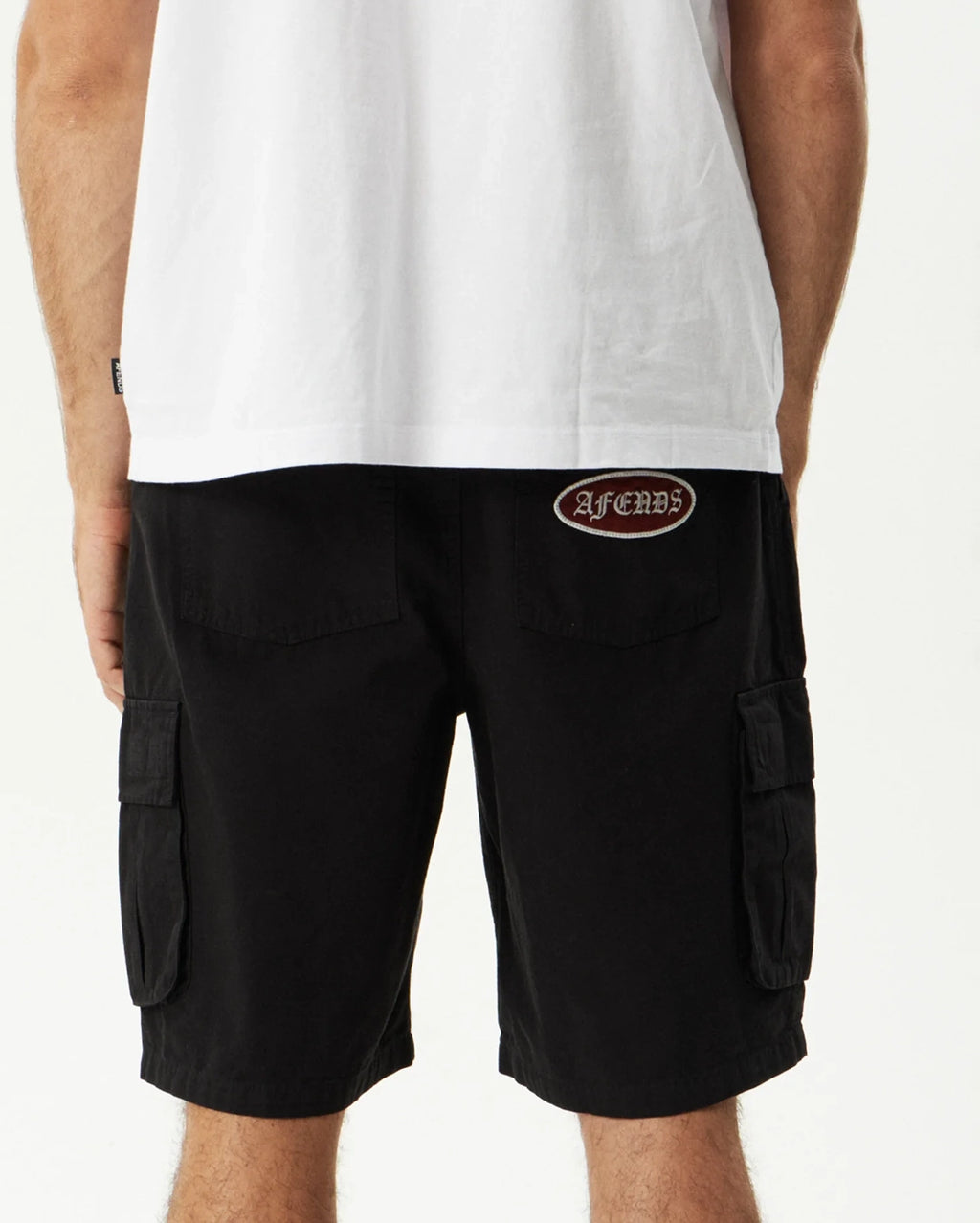 Summit 22" Pleated Cargo Short - Washed Black by Afends - view 5
