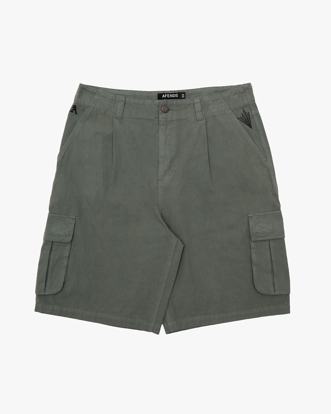 Summit 22" Pleated Cargo Short - Washed Sycamore by Afends - view 11