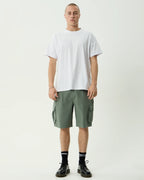 Summit 22" Pleated Cargo Short - Washed Sycamore by Afends - view 6