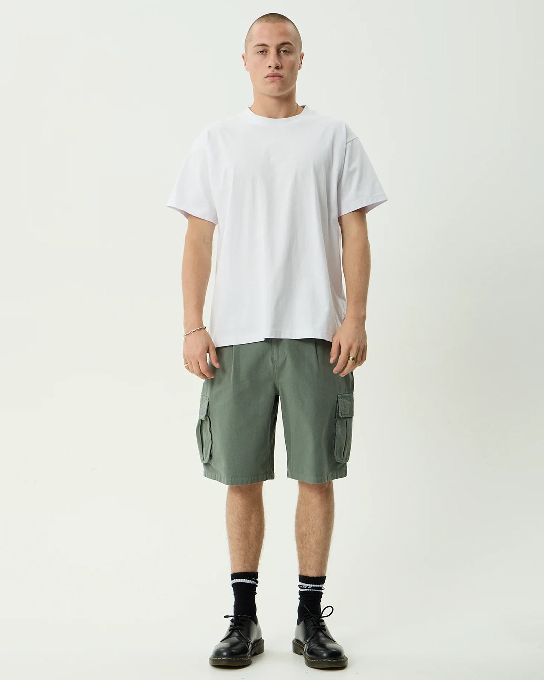 Summit 22" Pleated Cargo Short - Washed Sycamore by Afends - view 6